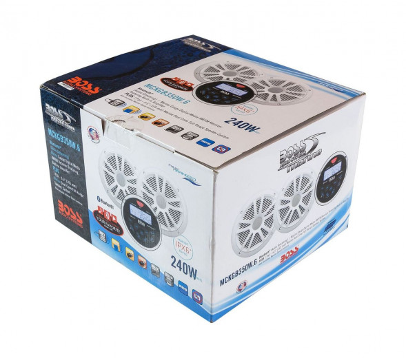 Морская аудиосистема BOSS MCKGB350W.6 (комплект2) (упаковка из 4 шт.)