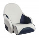 Кресло с болстером Ocean Flip Up, обивка винил, цвет белый/синий (упаковка из 2 шт.)