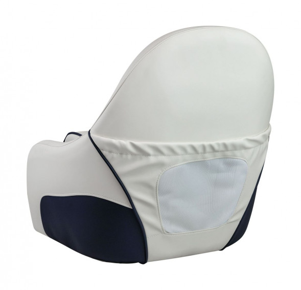 Кресло с болстером Ocean Flip Up, обивка винил, цвет белый/синий (упаковка из 2 шт.)