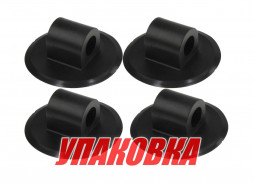 Держатель съемного транца, 100x37, d20, черный, 4 шт (упаковка из 5 шт.)