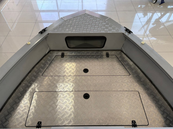 Моторная лодка, Неман 480 DCM FISH, св.серый-серый с Suzuki DF50ATL