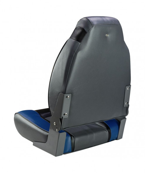 Кресло мягкое складное, обивка винил, цвет синий/угольный/черный, Marine Rocket (упаковка из 10 шт.)