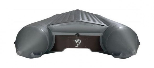 Надувная лодка ПВХ, Адмирал 375 S НДНД,  роульс, рым, накладки, голубой/серый