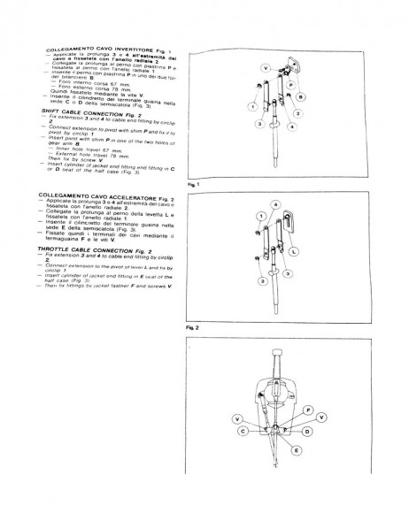 Комплект переходников для подключения тросов C5 к ДУ B90