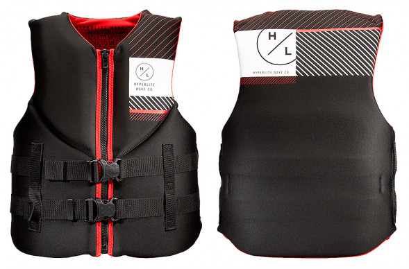 Жилет мужской неопреновый &quot;Hyperlite Indy&quot;, черный с красным размер XXL
