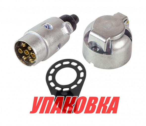 Вилка и розетка прицепа c кронштейном (комплект TRC1ME) (упаковка из 10 шт.)