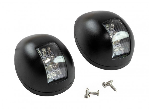 Огни ходовые светодиодные, черный корпус, комплект (упаковка из 10 шт.)