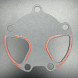 Прокладка паронитовая помпы MERCRUISER  ALPHA/BRAVO (Quicksilver)