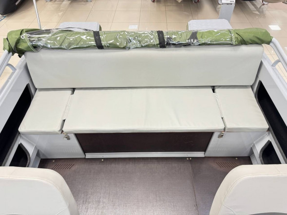 Моторная лодка, Неман 500 DC, серо-зелёная с Suzuki DF50ATL