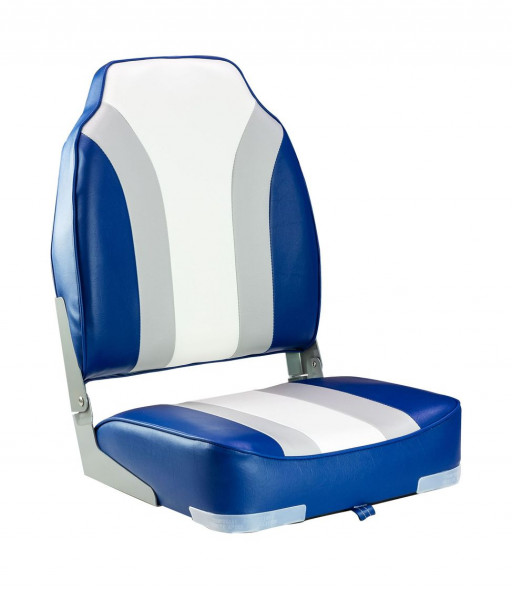 Кресло мягкое складное Rainbow, обивка винил, цвет синий/серый/белый, Marine Rocket (упаковка из 10 шт.)