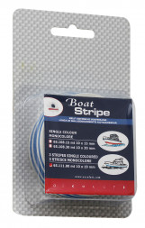 Клейкая лента для ватерлинии, три полоски,  красная, 19 мм