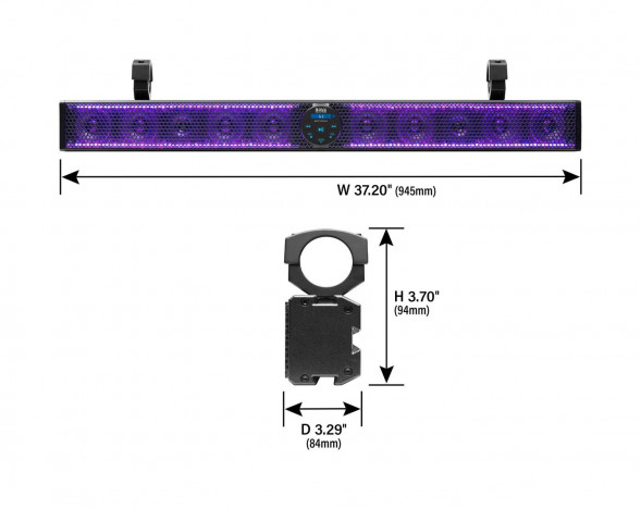 Акустическая панель на таргу BRT37SLR, BOSS