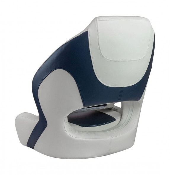 Кресло с болстером Delux Sport Flip Up, обивка винил, цвет белый/синий (упаковка из 2 шт.)