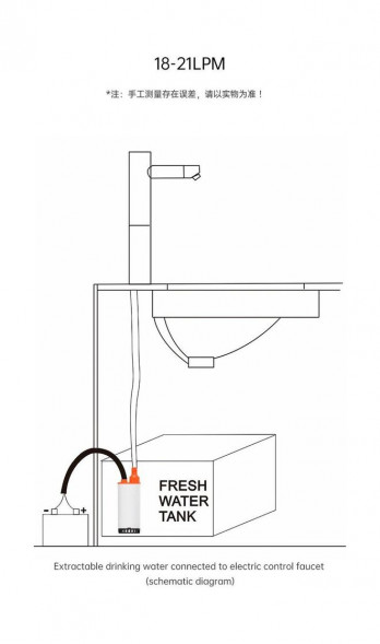 Погружной насос SeaFlo, 12л/мин, 0.8 бар, 12 В