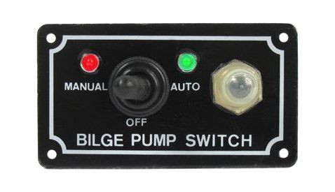 Панель управления водооткачивающей помпой auto-off-manual с влагозащищенным тумблером (упаковка из 4 шт.)