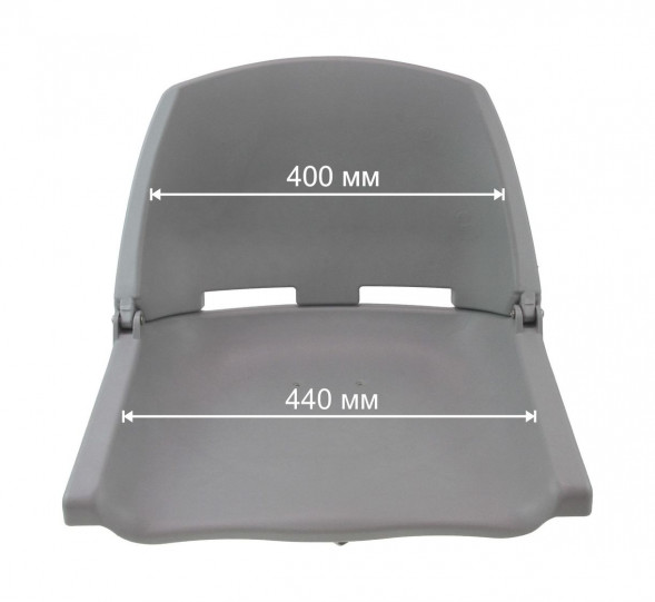 Кресло пластиковое серое