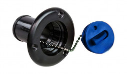 Горловина заливная для воды, пластиковая, черная, под шланг 38 мм