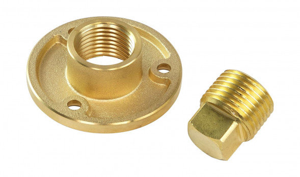 Шпигат латунный с резьбовой пробкой 18 мм, Marine Rocket (упаковка из 15 шт.)