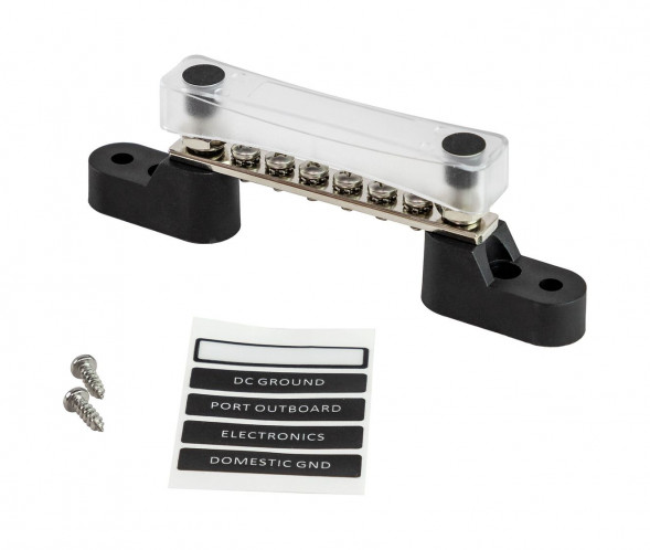 Колодка распределительная электромонтажная с защитной крышкой, 6 контактов