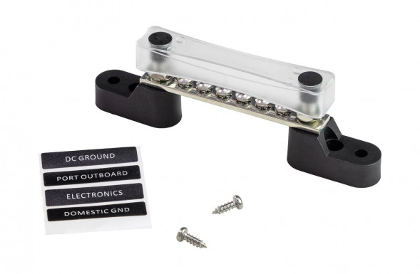 Колодка распределительная электромонтажная с защитной крышкой, 6 контактов