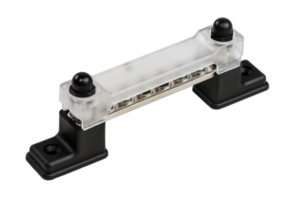 Колодка распределительная электромонтажная с защитной крышкой, 6 контактов