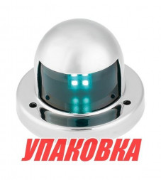 Огонь ходовой светодиодный, нержавеющий корпус, зеленый 12 В, SeaFlo (упаковка из 10 шт.)