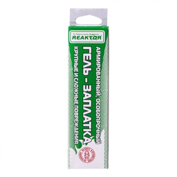 Армированная особопрочная ГЕЛЬ-ЗАПЛАТКА, светло-серый 30мл(40гр)