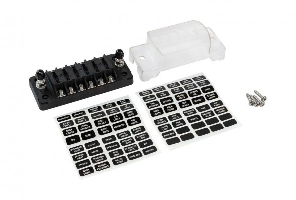 Блок на 6 предохранителей, Marine Rocket (упаковка из 10 шт.)