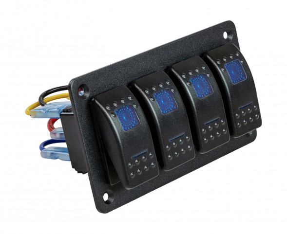 Панель бортового питания 4 переключателя