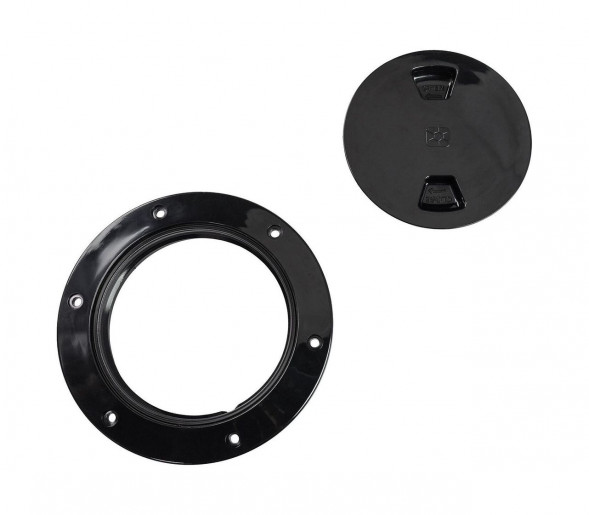 Лючок палубный 4, черный (упаковка из 12 шт.)