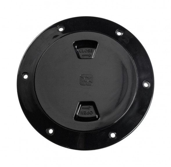 Лючок палубный 4, черный (упаковка из 12 шт.)