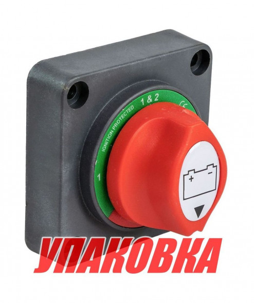 Выключатель массы "OFF-1-BOTH-2" (2 АКБ), 200 А, Marine Rocket (упаковка из 4 шт.)