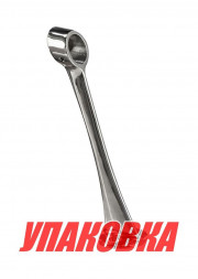 Стойка поручня проходная под трубу 7/8 (22 мм), продольная, высота 152 мм (упаковка из 25 шт.)