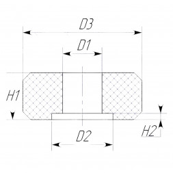 Шайба крепления стекла снегохода 50-00-048