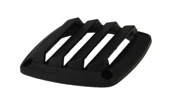 Решетка воздухозаборника 86х86х15 мм, черный (упаковка из 30 шт.)