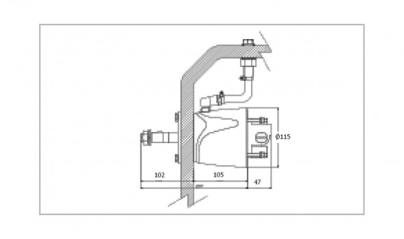 Насос скрытого монтажа для системы гидравлического управления SRH025, Sea First