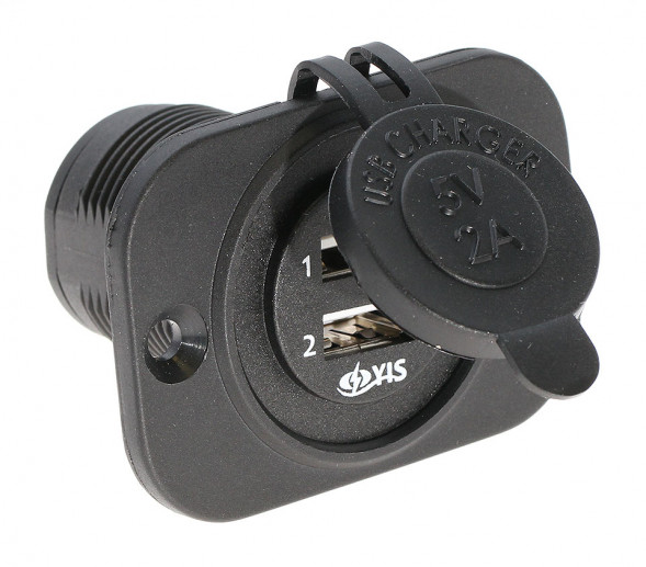 Гнездо питания с USB-разъемами