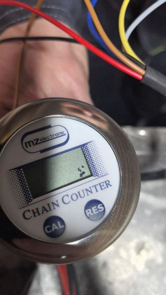 Счетчик цепи для якорных лебедок Italwinch, врезной, уцененный