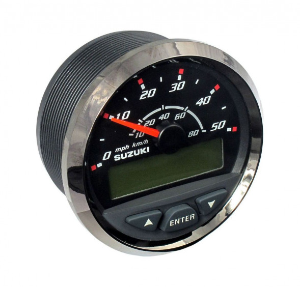 Спидометр Suzuki DF300, 80 км/ч, черный