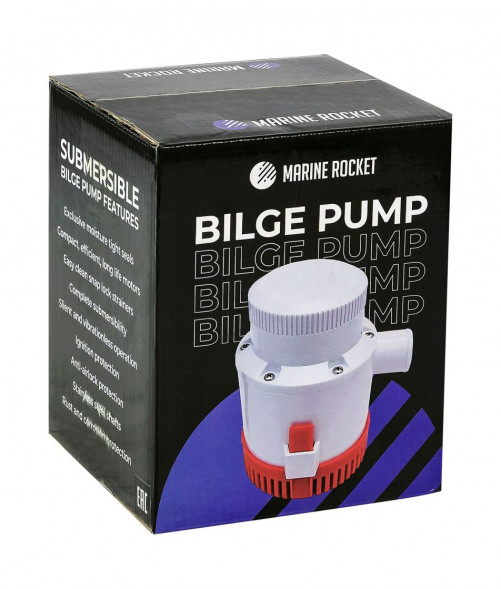 Помпа осушительная Marine Rocket, 3000GPH (11355 л/ч), 12 В