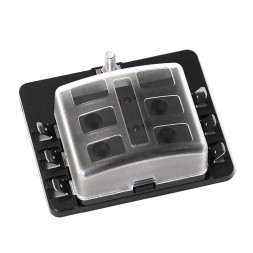 Держатель для шести предохранителей NEKEKE до 32В, 70x85мм