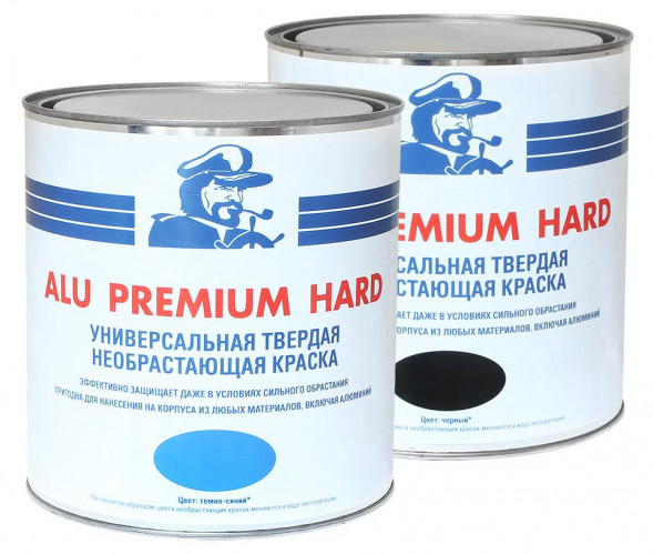 Твердая необрастающая краска &quot;Мореман Alu Premium Hard&quot;, 2,4 л, белая