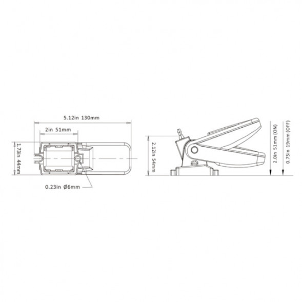 Переключатель поплавковый бело-оранжевый 01 SEAFLO (20A)