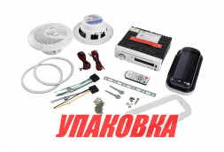 Морская аудиосистема 1DIN PYLE PLCDBT65MRW, комплект (упаковка из 4 шт.)