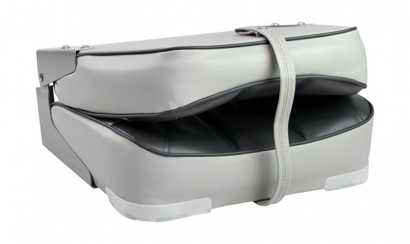 Кресло мягкое складное, обивка винил, цвет серый/угольный, Marine Rocket (упаковка из 2 шт.)