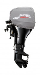 Чехол на капот Suzuki DF25V twin, стояночный, серый, уценённый