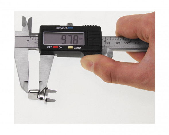 Застежка тентовая DOT поворотная c лапками, никелированная латунь