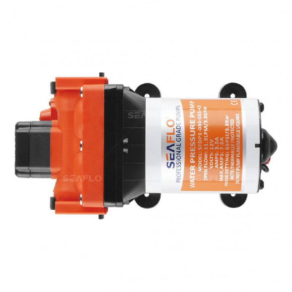 Помпа водоподающая SeaFlo мембранная, 12V 11.3 л/мин, 3.8 BAR