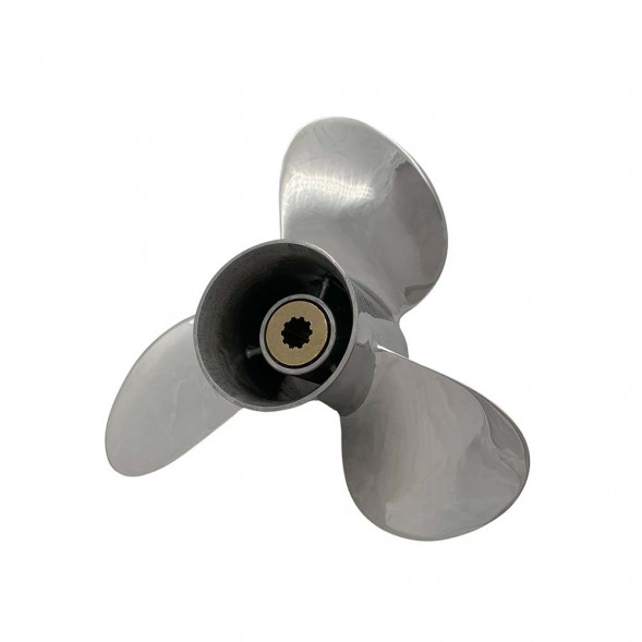 Винт гребной Skipper для Suzuki 8-15HP Нержавеющая сталь, диаметр - 9  1/4", шаг - 10, шлицов - 10