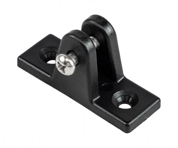 Кронштейн палубный 90 град, с винтовым штифтом, ровное основание, пластиковый черный (упаковка из 1000 шт.)